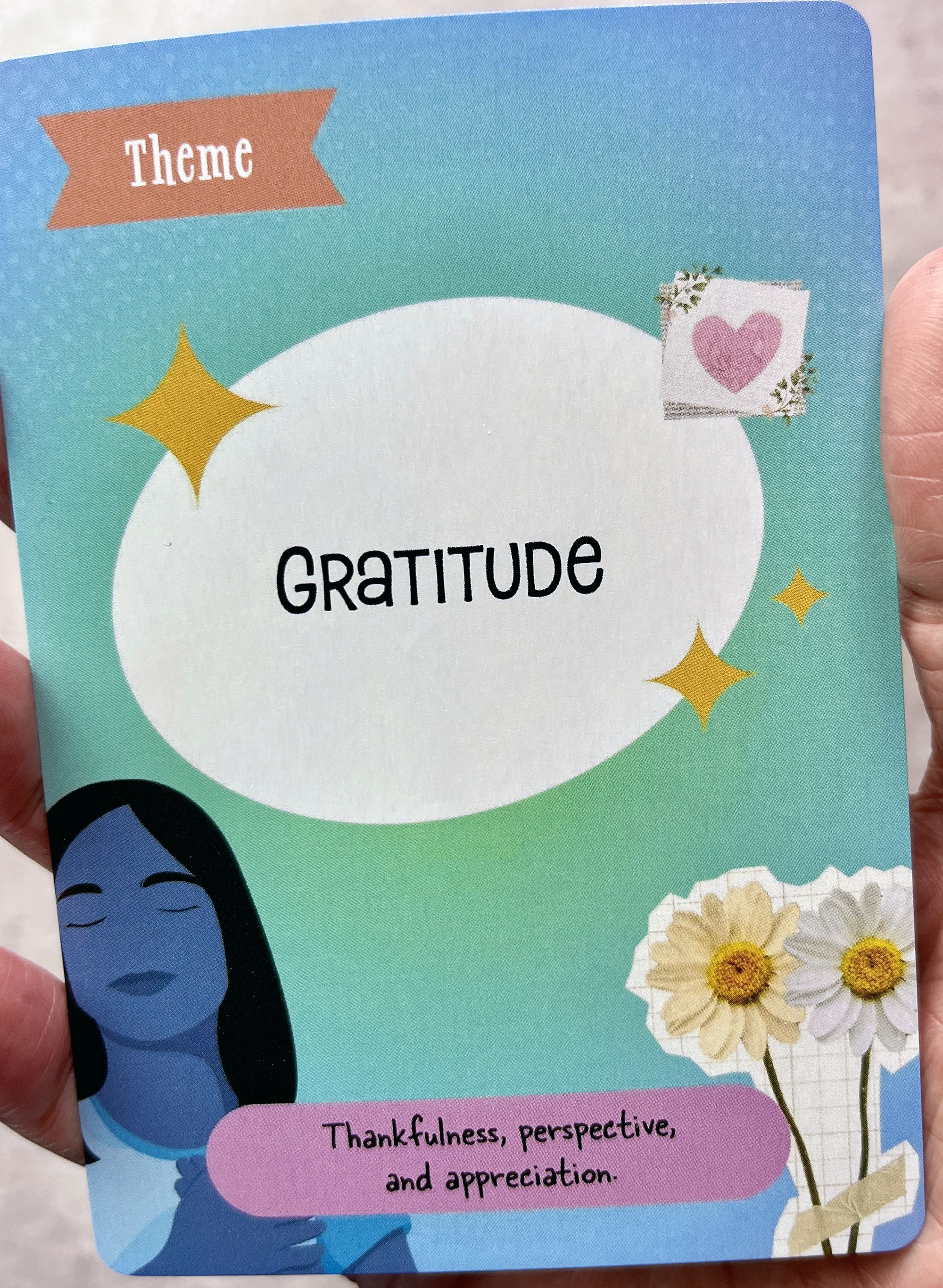 Gratitude prompt card, Pages in Progress by The Scrapbook School