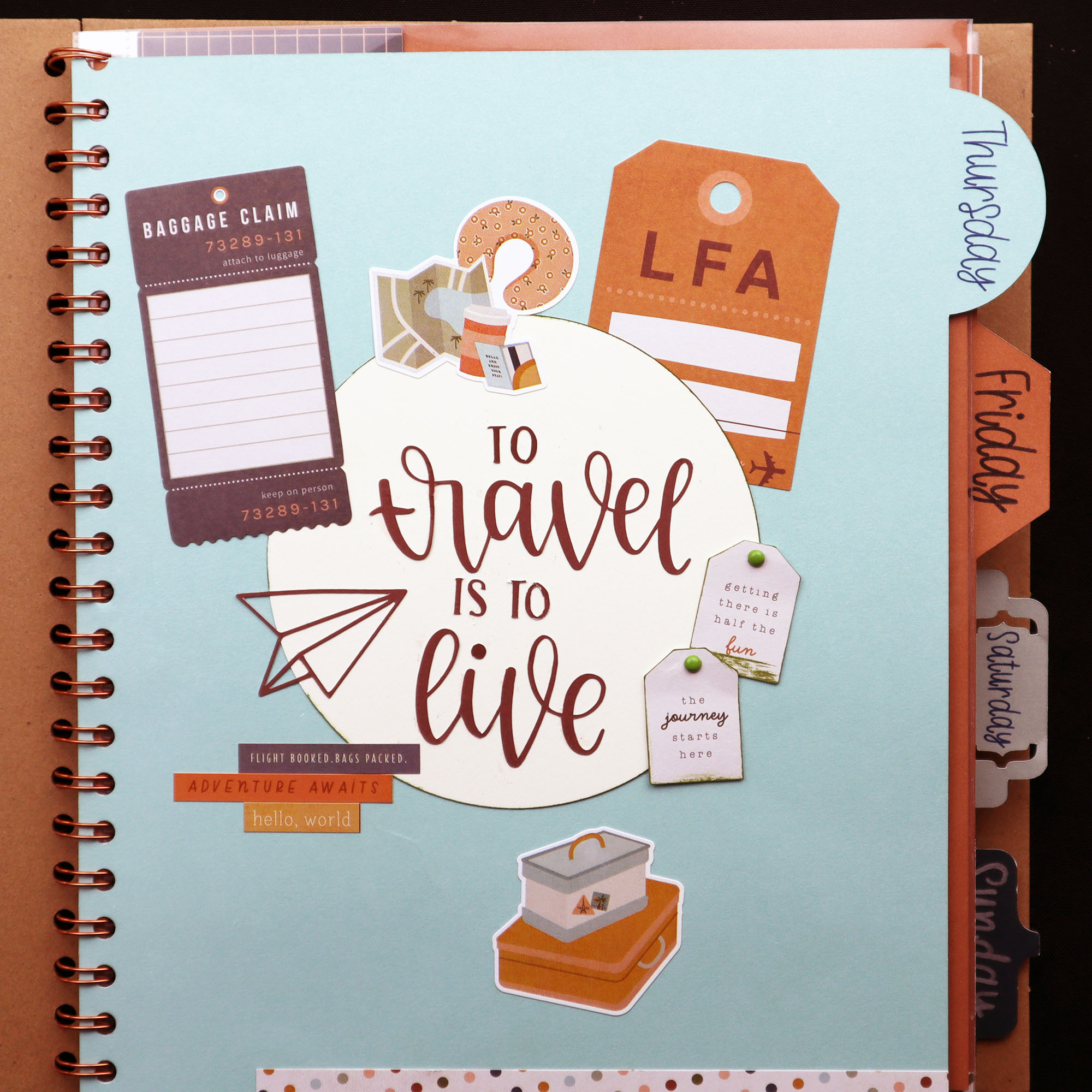 travel scrapbook album, thescrapbookschool.com